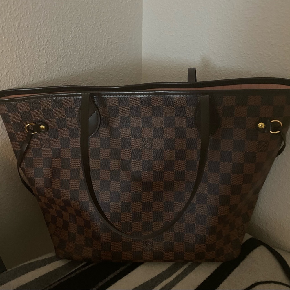 Brown canvas tote